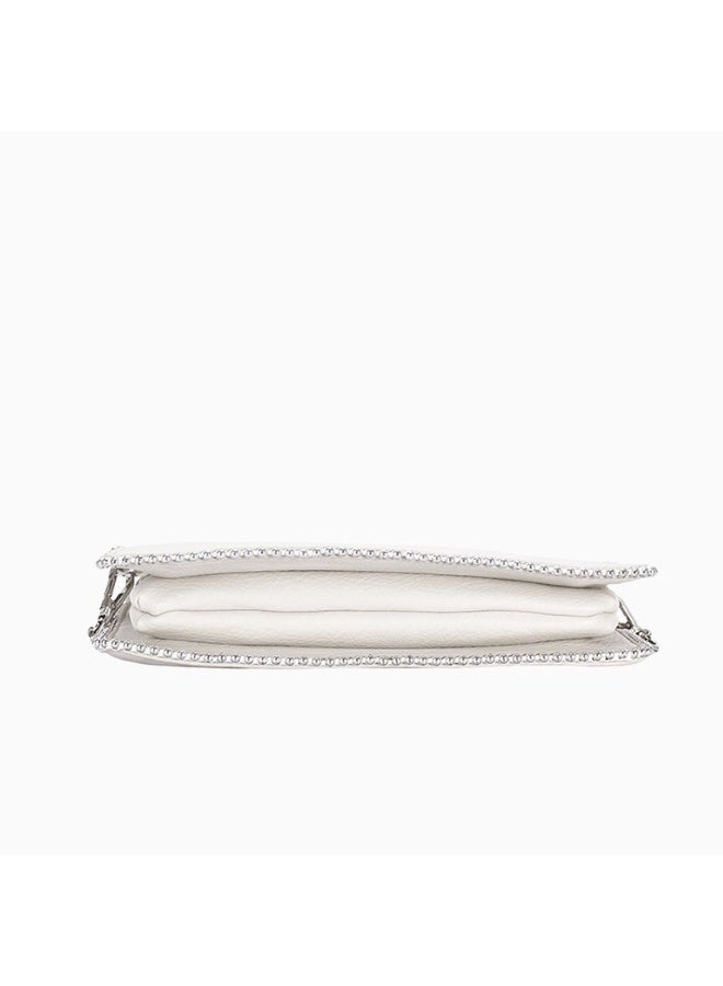 David Jones crossbody faux leather model CM8212 | Croco leather design crossbody bag with chain strap for passport and documents | Casual Daily crossbody and shoulder compact bag - Image 4