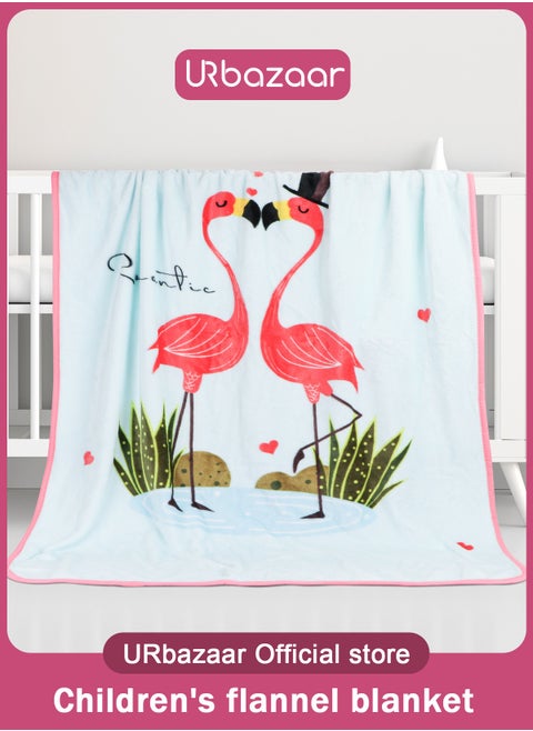 Kids Baby Blanket Unisex Newborn, Super Soft Comfy Flamingo Blanket, for Toddler Baby Nursery Bed Blankets Stroller Crib Shower Gifts, （Flamingo 39 x 55 Inch）