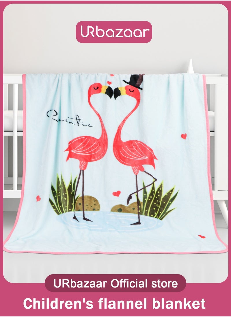 URbazaar - Kids Baby Blanket Unisex Newborn, Super Soft Comfy Flamingo Blanket, for Toddler Baby Nursery Bed Blankets Stroller Crib Shower Gifts, （Flamingo 39 x 55 Inch） - Image 1