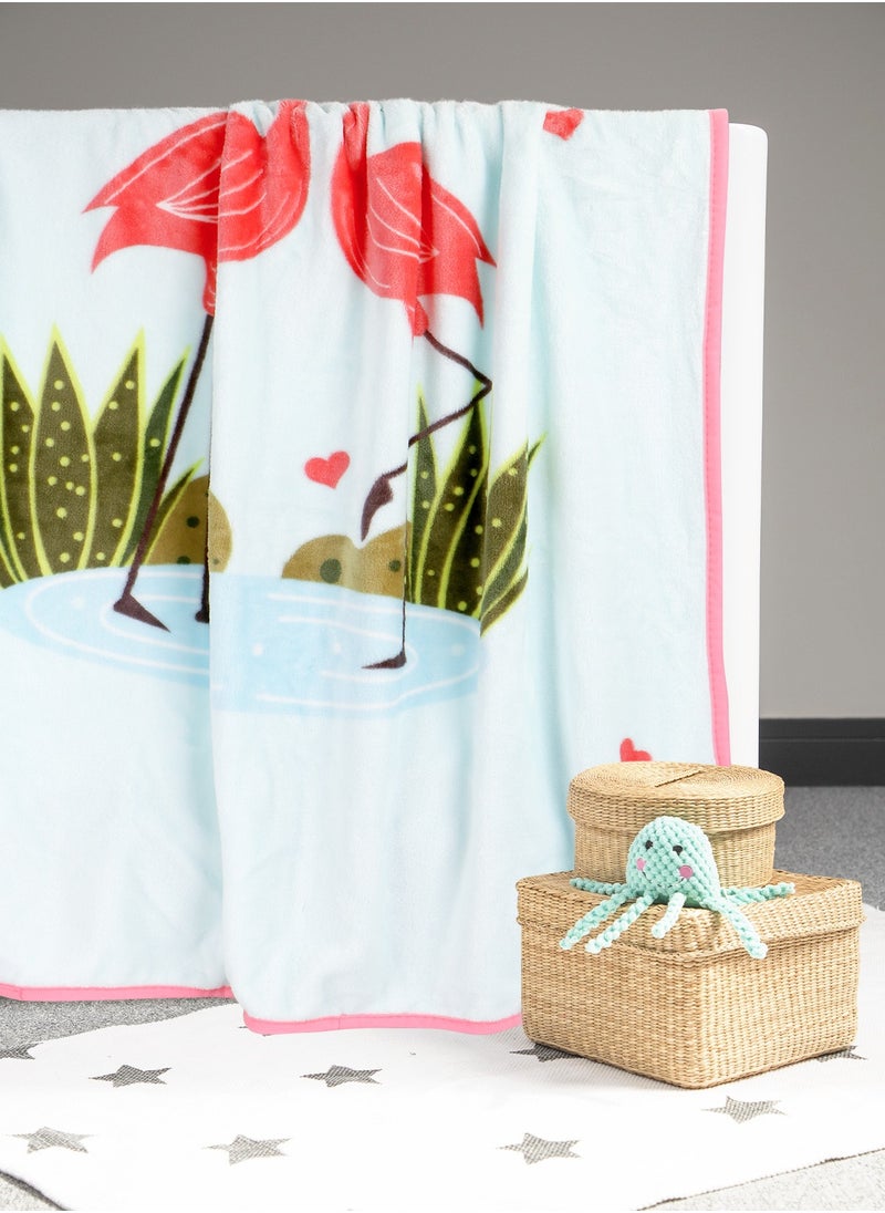 URbazaar - Kids Baby Blanket Unisex Newborn, Super Soft Comfy Flamingo Blanket, for Toddler Baby Nursery Bed Blankets Stroller Crib Shower Gifts, （Flamingo 39 x 55 Inch） - Image 1