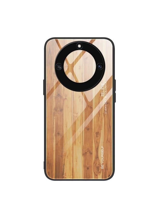 Zaboon Case For Honor X40 Wood Grain Glass Phone Case - Image 1