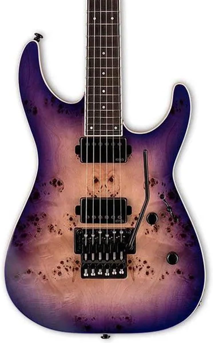 ESP جيتار كهربائي ESP 6 String LTD Deluxe M1000 بنفسجي طبيعي متدرج يمين LM1000BPPRNB - Image 1
