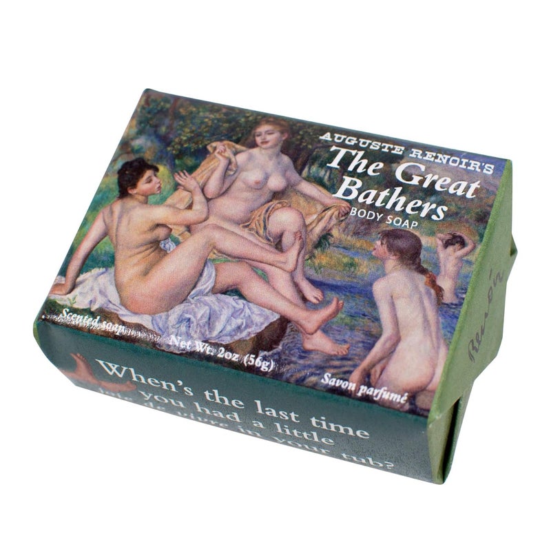 The Unemployed Philosophers Guild Auguste Renoirs The Great Bathers Body Soap  Made in The USA 2oz 56g Travel Size Guest Bar Soap