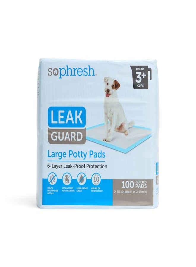 So Phresh Large Leak Guard Quilted Potty Pads Count of 100 - Image 1