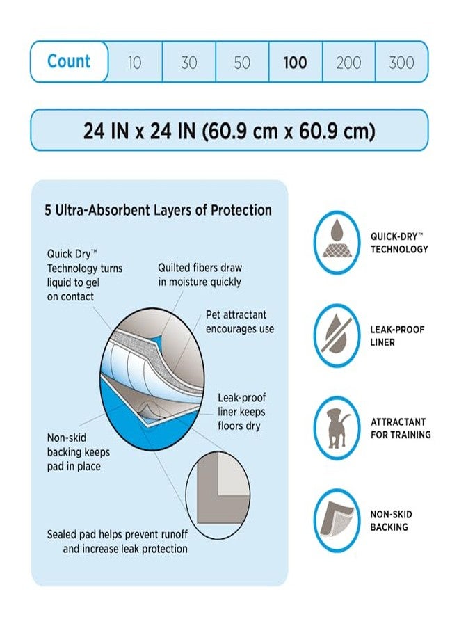 So Phresh Large Leak Guard Quilted Potty Pads Count of 100 - Image 5
