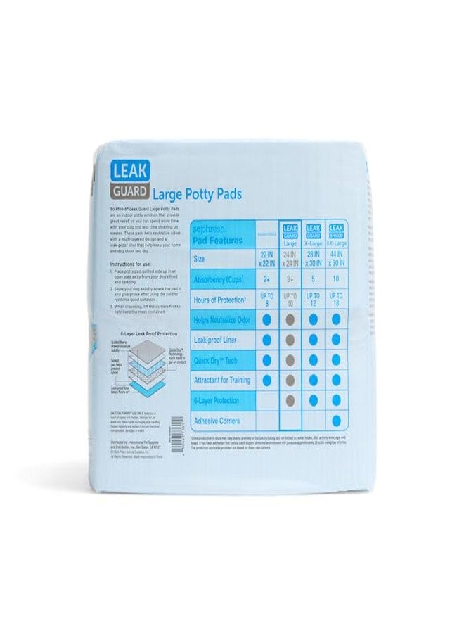 So Phresh Large Leak Guard Quilted Potty Pads Count of 100 - Image 2