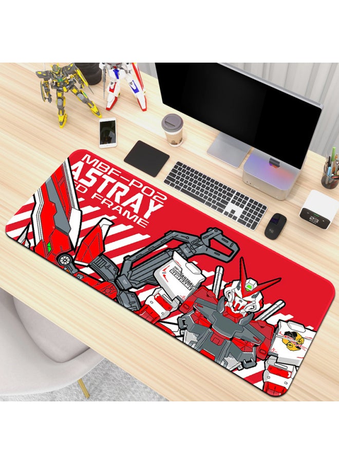 Generic - Gundam Mecha Style Anime Game Super Large Mouse Pad Thickened Personality Keyboard Pad Laptop Computer Office Desk Mat-Color:900x 400x 2mm Edge Lock-Pattern:Up To [22-11]] - Image 1