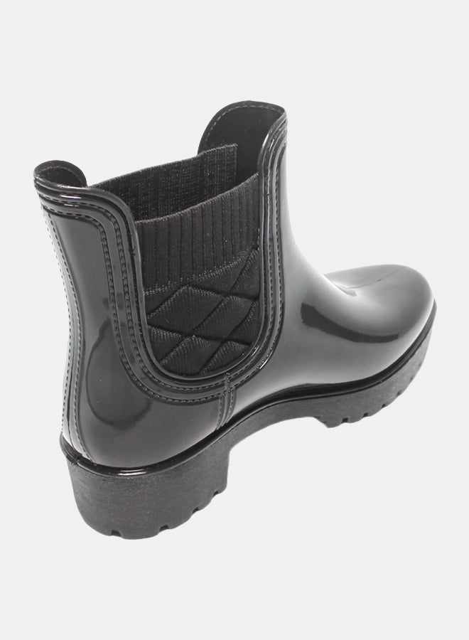 Glitter Women Half-Boots - Black - Image 4