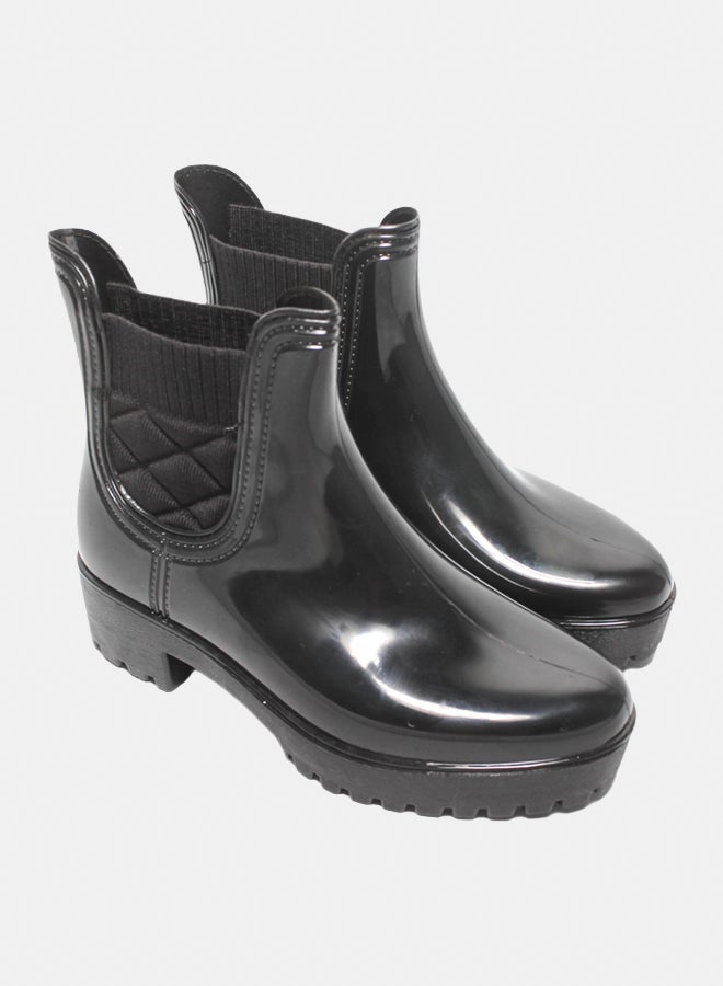 Glitter Women Half-Boots - Black - Image 1