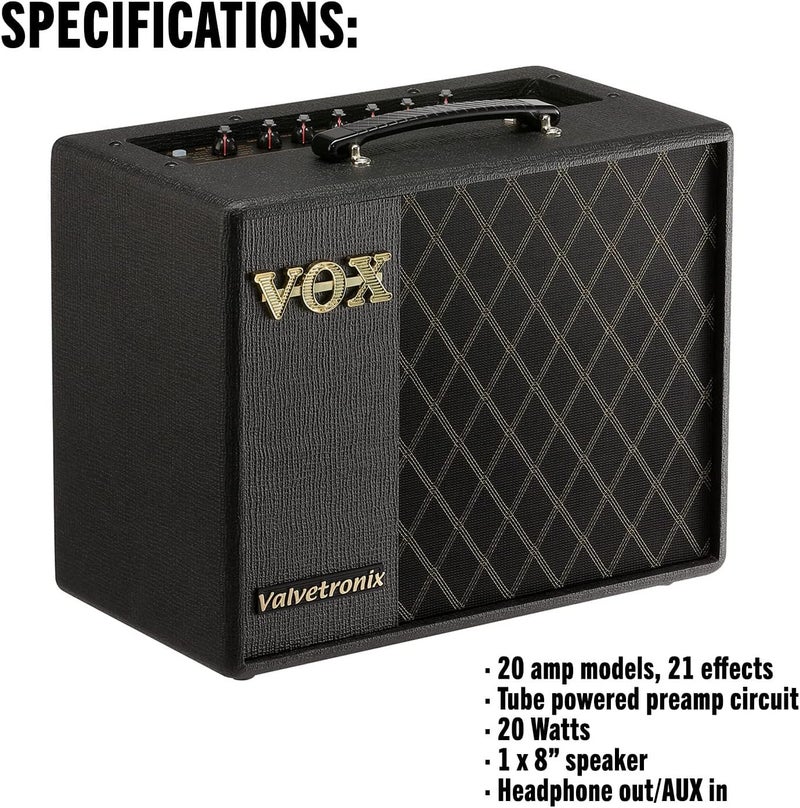 Vox Valvetronix VT20X 20W Modeling Guitar Amplifier - Image 3