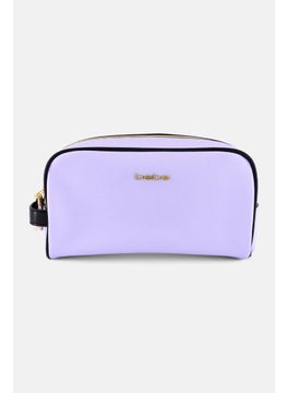 bebe Women Brand Logo Make Up Pouch, Light Purple  - Image 1