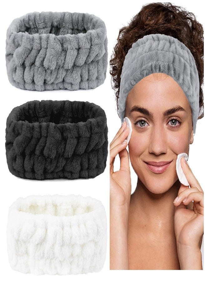 LAPOHI 3 Pack Modern Microfiber Facial Headbands for Washing Face, Makeup & Spa - Skincare & Towel Headbands for Women & Girls - Image 1