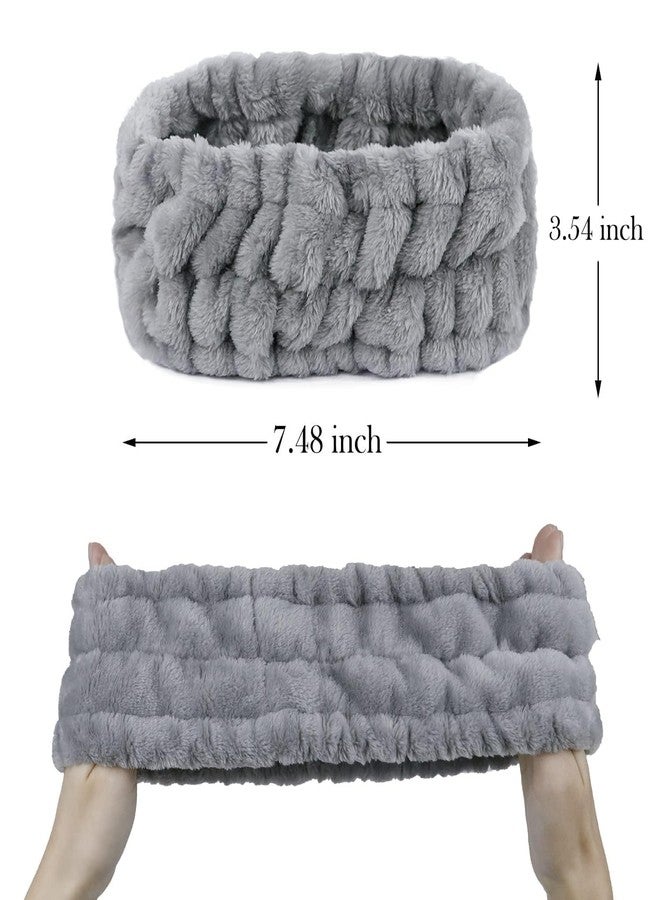 LAPOHI 3 Pack Modern Microfiber Facial Headbands for Washing Face, Makeup & Spa - Skincare & Towel Headbands for Women & Girls - Image 3