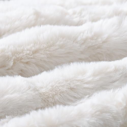 MADIZZ Pack of 2 Thick Plush Wool Throw Pillow Covers 12x20 Inch Cream Soft Neutral Decorative Throw Pillows Accent Boho Cushion Covers for Couch Sofa Bedroom Pillow Shell - Image 4