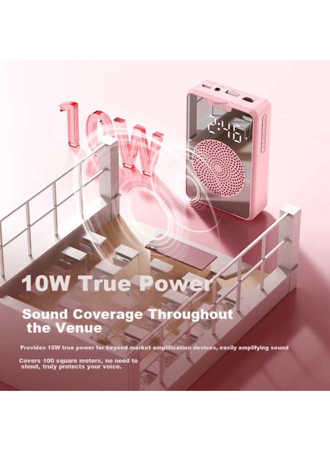 No Must Work Nobixing H3 Wireless Lavalier Microphone Amplifier New Teacher Dedicated Portable Outdoor Anti-howling High Power Long Battery Life Black - Image 4