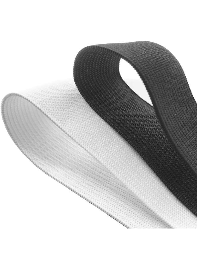 Generic - Elastic Sewing Bands 11 Yards 1 Inch Flatback Black Knit Elastic Spool Heavy Strenth High Elasticity Knit Elastic Band for Sewing - Image 1
