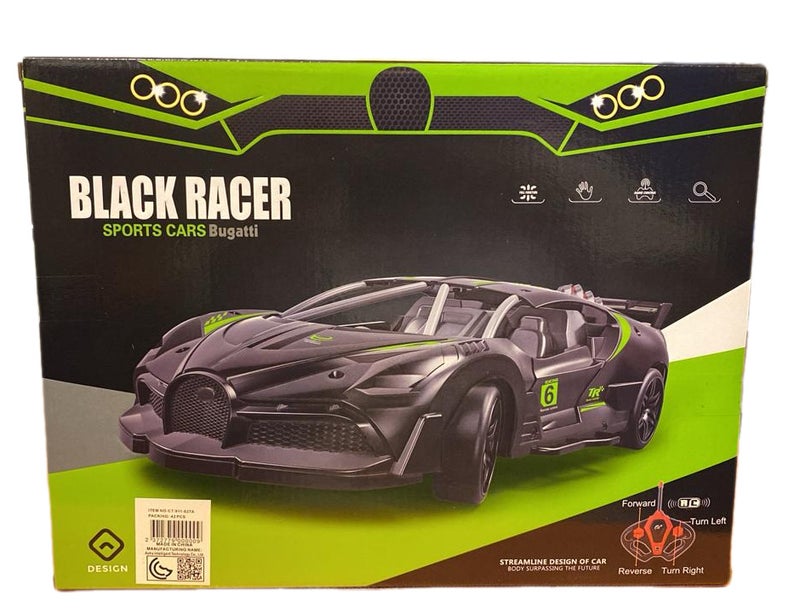 Black Racer Remote Control Sports Car - Image 1