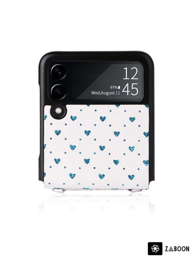 Zaboon Protective Case For vivo Y76 5G Embossed Flower Zipper Leather - Image 3