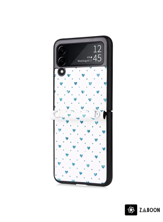 Zaboon Protective Case For vivo Y76 5G Embossed Flower Zipper Leather - Image 2