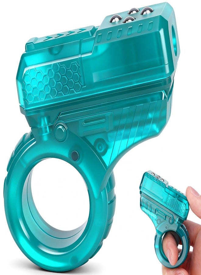 Dilabnba Fidget Slider Finger Ring Hand Roller Clicker Toy for Focus Toy, EDC Fingertip Textured Flip for Kids Teens Adults- Plastic/Blue - Image 1
