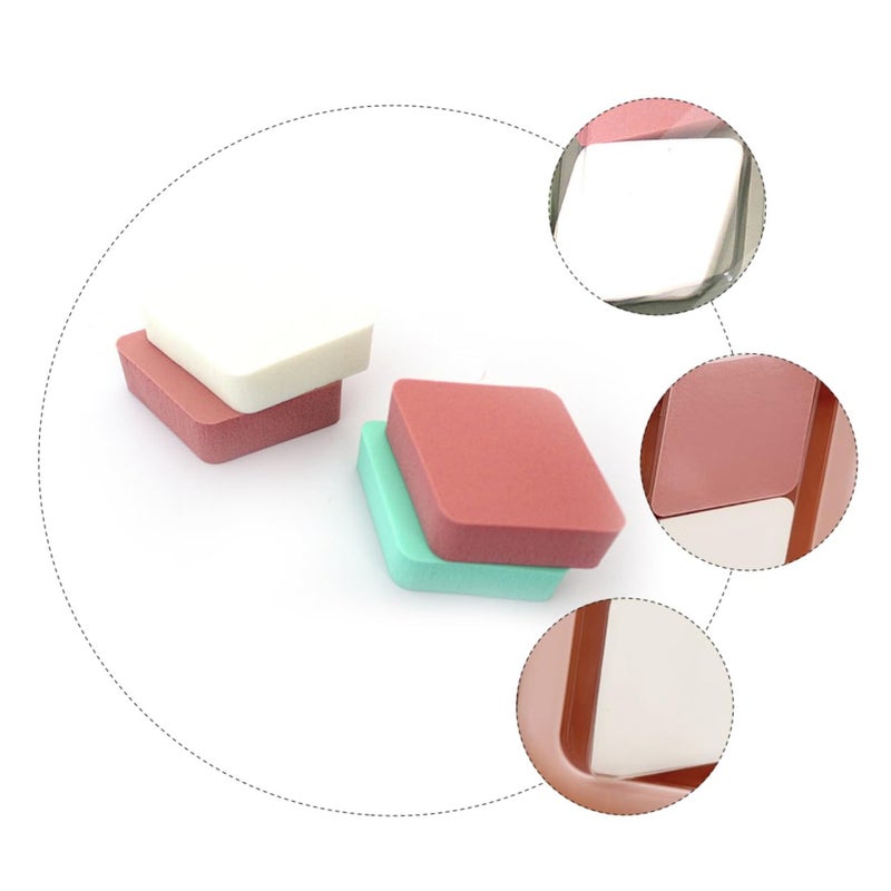 Uonlytech Makeup Powder Puff 8 Pieces Soft Velvet Cosmetic Sponge for Wet and Dry Use Facial Foundation Applicator Suitable for Loose Powder and Liquid Foundation Beauty Tools Random Color - Image 3