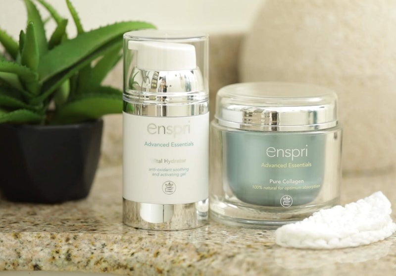 Enspri® Ultra PURE Collagen Peptides Powder Mask: 5-Min Anti-Aging Facial Kit, 25 treatments 2 Step System including Vital Hydrator Anti-aging, reduce age spots, shrinks pores and increased elasticity - Image 2
