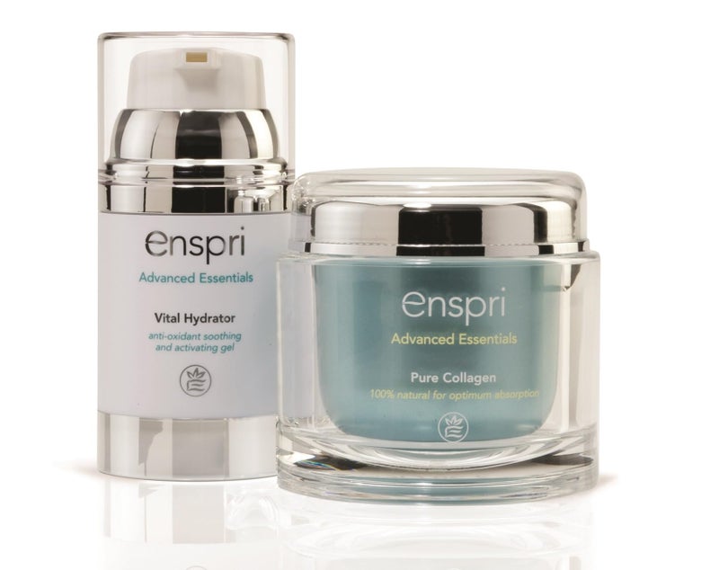 Enspri® Ultra PURE Collagen Peptides Powder Mask: 5-Min Anti-Aging Facial Kit, 25 treatments 2 Step System including Vital Hydrator Anti-aging, reduce age spots, shrinks pores and increased elasticity - Image 1
