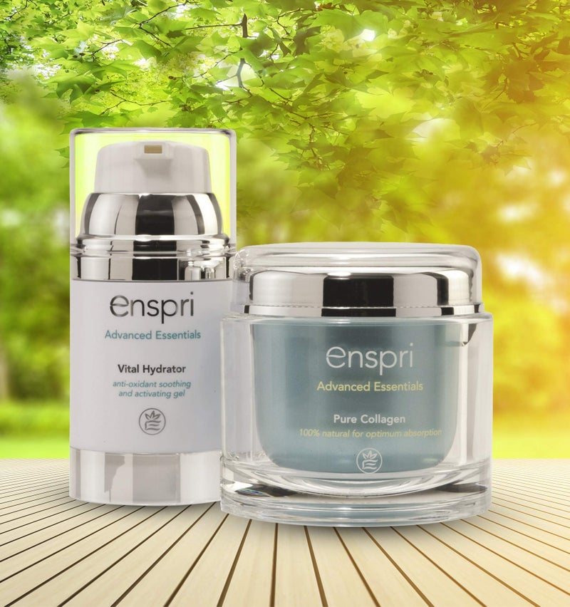 Enspri® Ultra PURE Collagen Peptides Powder Mask: 5-Min Anti-Aging Facial Kit, 25 treatments 2 Step System including Vital Hydrator Anti-aging, reduce age spots, shrinks pores and increased elasticity - Image 4