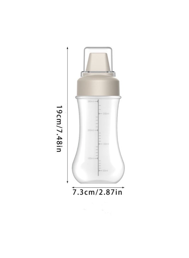 Yalla Pick 5-Holes Squeeze Condiment Dispenser Bottle Seasoning Kitchen Tool for Ketchup, BBQ, Sauces, Syrup, Mustard (White) - Image 2