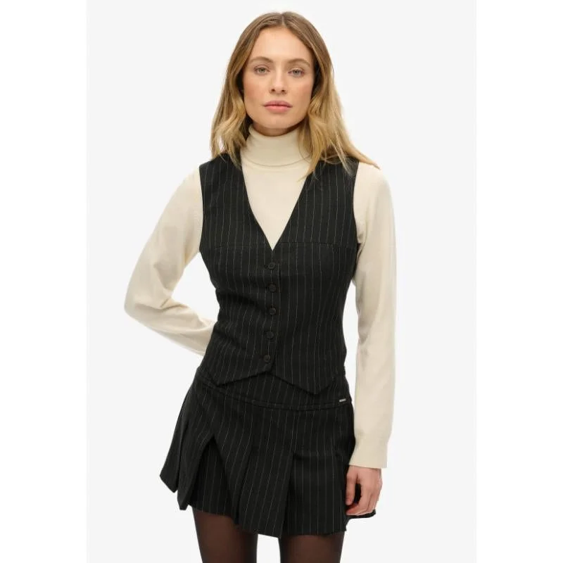 سوبر دراي Pinstripe Waistcoat