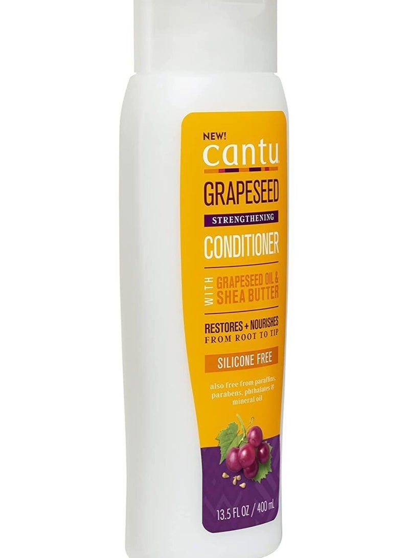 CANTO Cantu grape seed and shea butter conditioner to strengthen and soften hair, 400 ml - Image 1