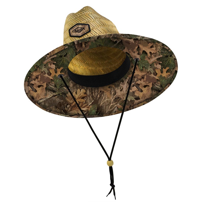 Palmyth Straw Hat for Men & Women Sun Hats, Beach Hat, Fishing Hat Wide Brim UPF 50+ Sun Protection MistyGroveCamo