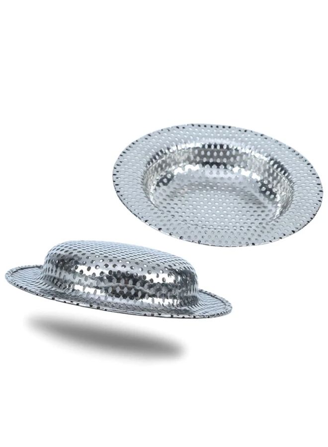 Stainless Steel Sink Strainer 2.76inch Mesh Filter Drain Cover Hair Catcher Stopper for Kitchen Bathroom Shower Floor Rust Resistant Metallic Finish - Image 2