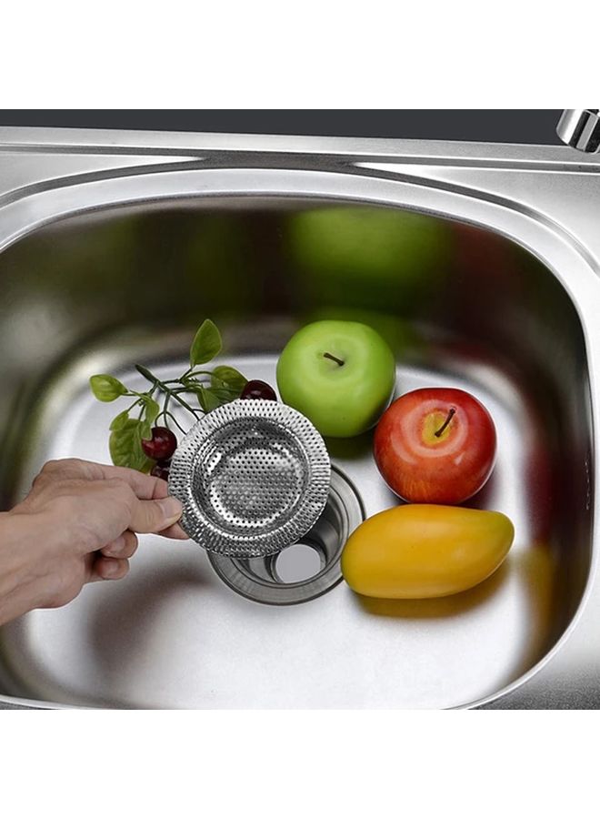 Stainless Steel Sink Strainer 2.76inch Mesh Filter Drain Cover Hair Catcher Stopper for Kitchen Bathroom Shower Floor Rust Resistant Metallic Finish - Image 1