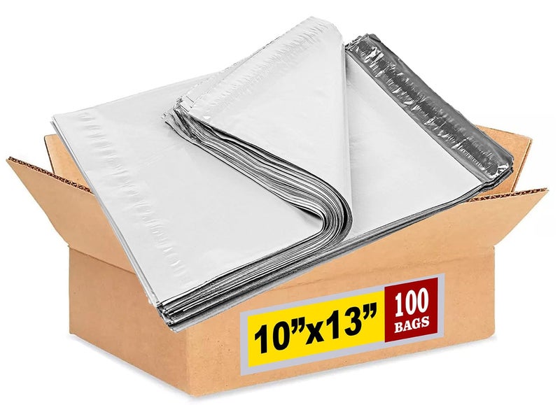 iMBAPrice 100 10x13 Premium Matte Finish SelfSealing NonPadded White Poly MailersMailing EnvelopesBags iMBA4PM100