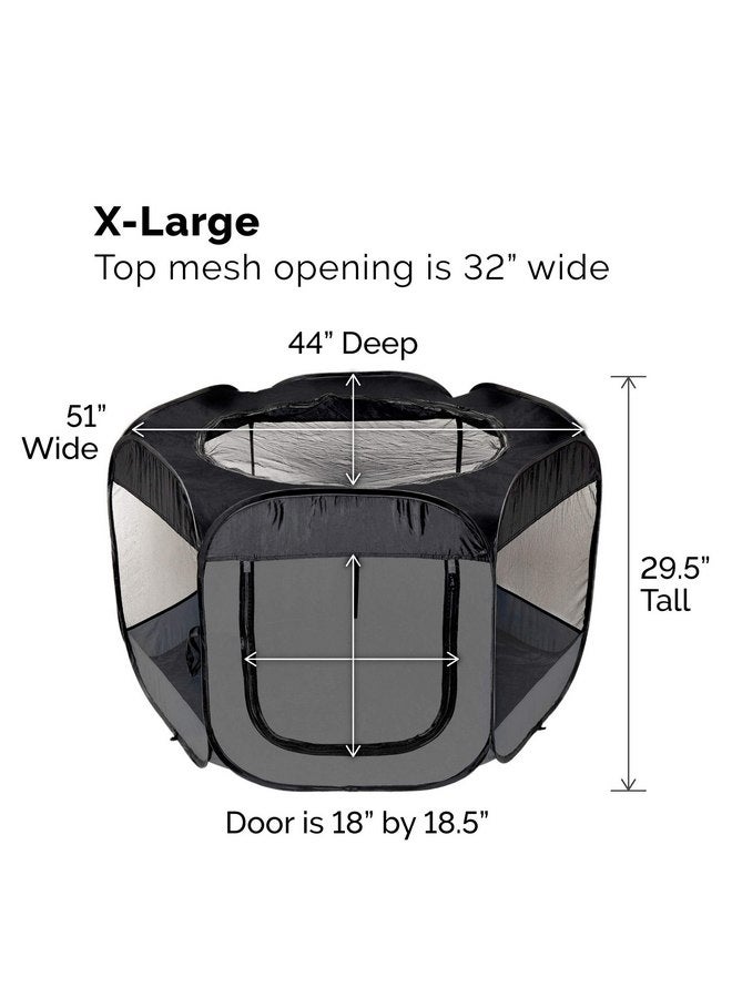 Furhaven Portable Dog Playpen Cat Tent, Pet playground/kennel foldable indoor outdoor zippered puppy crate - Gray, Extra Large - Image 2