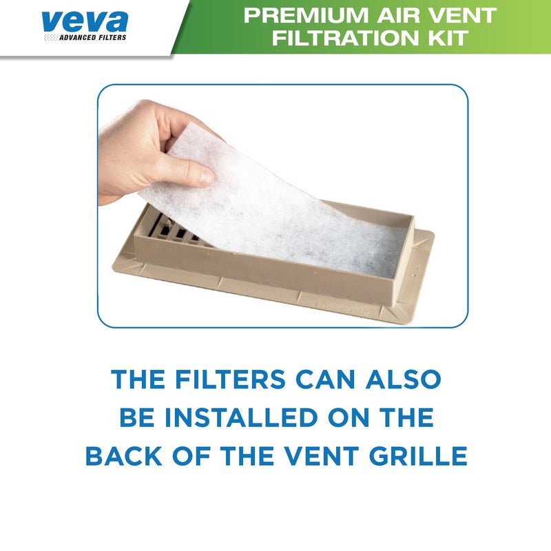 VEVA VEVA Premium Air Vent Filters for Home & AC - 72"" x 16"" Electrostatic Media Kit with 120"" Installation Tape - Versatile Customizable Vent Filter Roll for Allergies (30+ Filters per Roll)  - Image 4