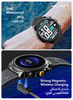 Smartwatch With HD AMOLED Display 370mAh  Round Smart Watch for Men Women，HD BT Calling，Multi Sport Modes，IP68 Waterproof，Real-Time Heart Rate & SPO2 Monitoring，GPS Tracking，Ultra-Smart Watch Black - pzsku/Z6FE2B37D53FB25A0337AZ/45/_/1722521986/3878a740-8138-4951-9bb9-d84fc4f25a70