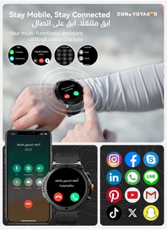 Smartwatch With HD AMOLED Display 370mAh  Round Smart Watch for Men Women，HD BT Calling，Multi Sport Modes，IP68 Waterproof，Real-Time Heart Rate & SPO2 Monitoring，GPS Tracking，Ultra-Smart Watch Black - pzsku/Z6FE2B37D53FB25A0337AZ/45/_/1722522496/5a4cebdb-319e-44f3-ac53-834cb2e2e4dd