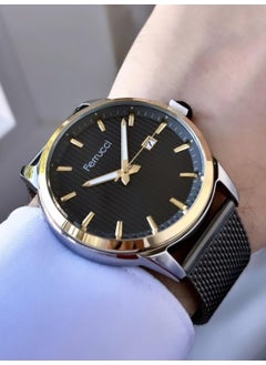 Ferrucci Men's Calendar Mesh Strap Wristwatch  - Image 1