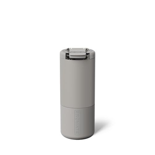 BrÃ¼Mate BrMate Strova 18oz 100 Leakproof Insulated Coffee Mug CeramicLined Interior BuiltIn Silicone Sleeve for Travel Locking Flip Lid Mocha - Image 1