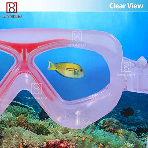 Spanker Swimming Goggles(Icee Cool) Anti-Fog Anti-UV Youth Swim Glasses Leak Proof, Pack of 2 Green -Orange SSTP - Image 4