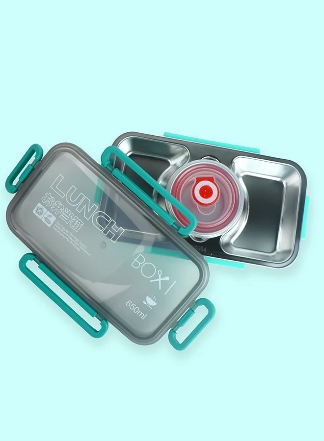 LITTLE SURPRISE BOX Little Surprise Box,Mint Centre Dip Stainless Steel Lunch Box For Kids And Adults