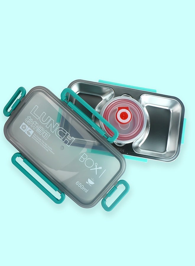 LITTLE SURPRISE BOX Little Surprise Box,Mint Centre Dip Stainless Steel Lunch Box For Kids And Adults - Image 2