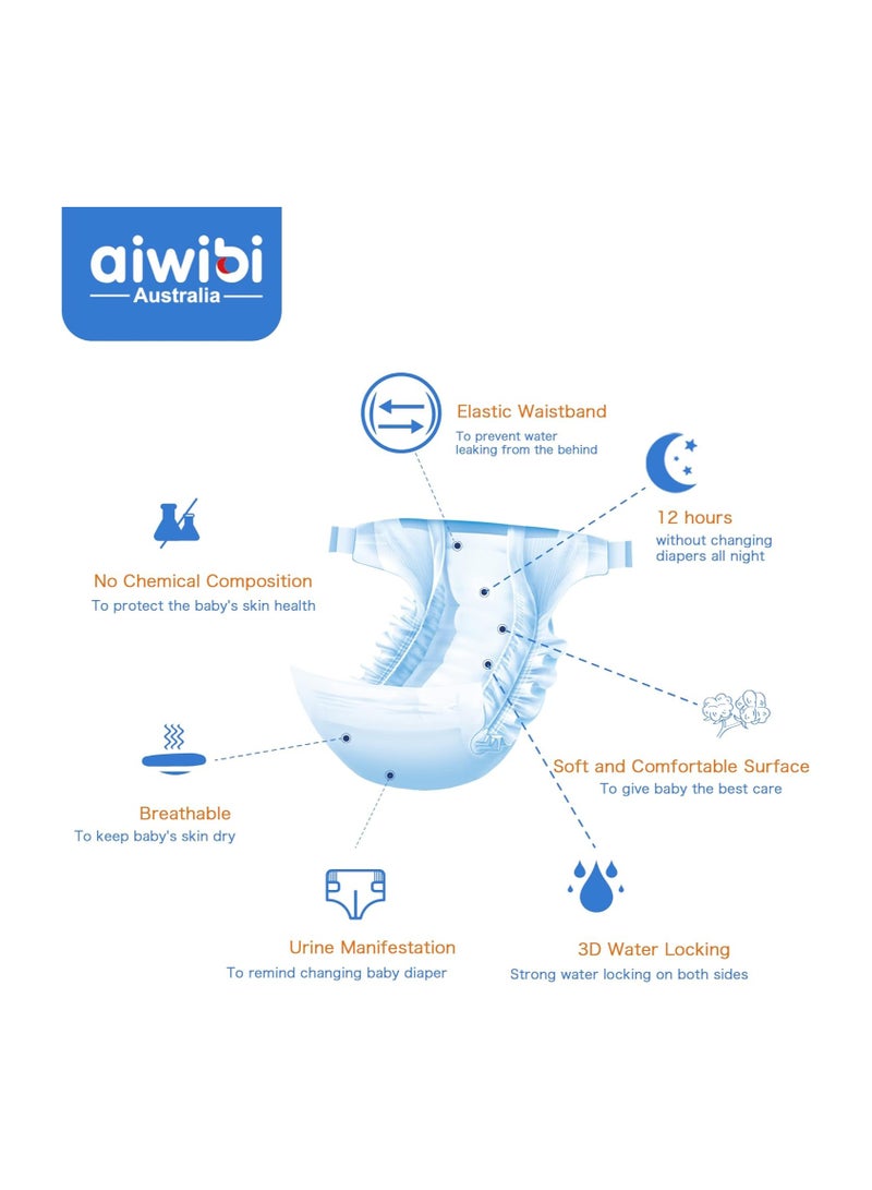 aiwibi Ultra-Thin Premium Baby Pants Diaper, Super Soft and Ultra Thin,Anti-irritation Pants Royal Care Baby Nappy Pants, Super Absorption, 360 Stretchy Waistband (XX-Large, 20, count) - Image 4