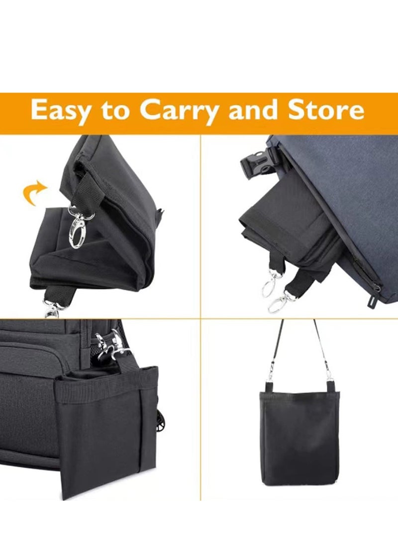 Excefore Rabbit Hay Feeder Bunny Hay Bag for Rabbits Hay Holder with Adjustable Shoulder Strap Large Capacity Hanging Hay Feeder Bag for Small Animal Rabbit Guinea 2 Style - Image 5