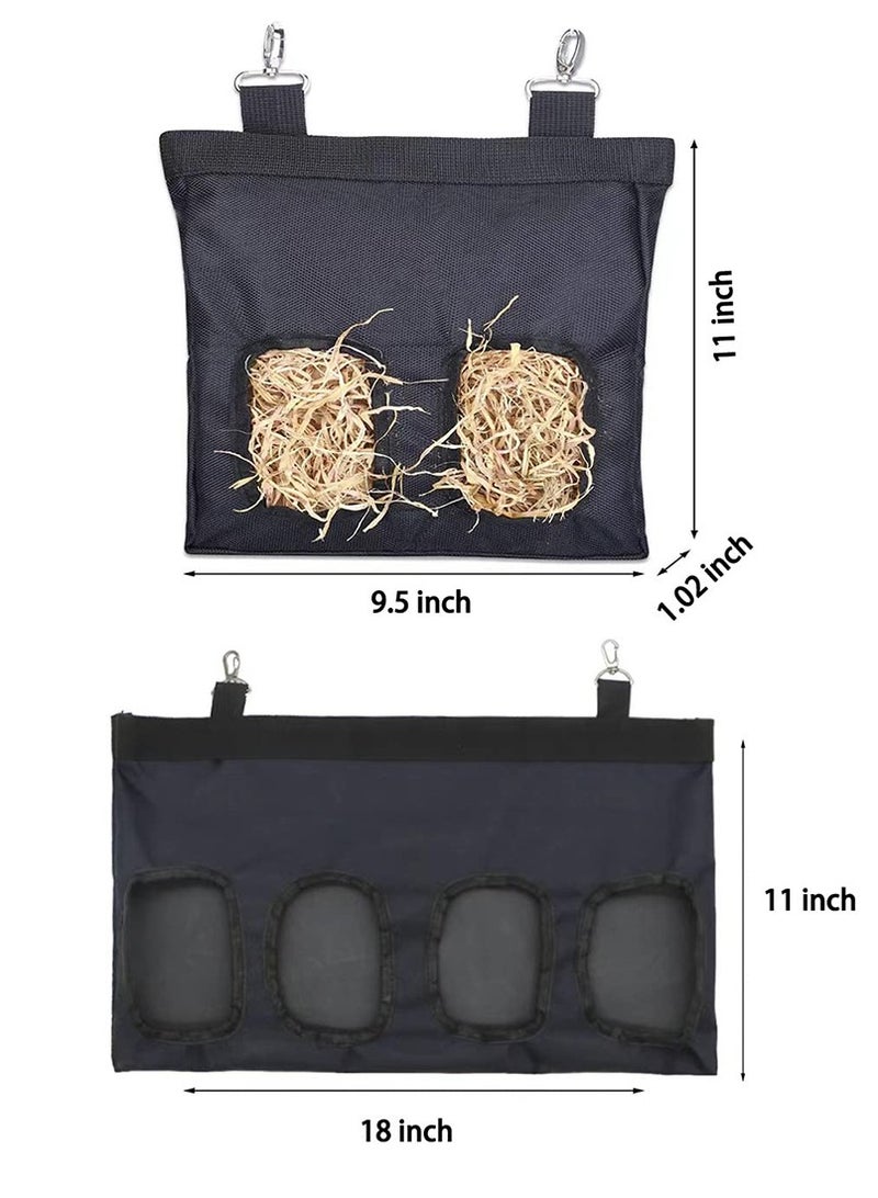 Excefore Rabbit Hay Feeder Bunny Hay Bag for Rabbits Hay Holder with Adjustable Shoulder Strap Large Capacity Hanging Hay Feeder Bag for Small Animal Rabbit Guinea 2 Style - Image 2