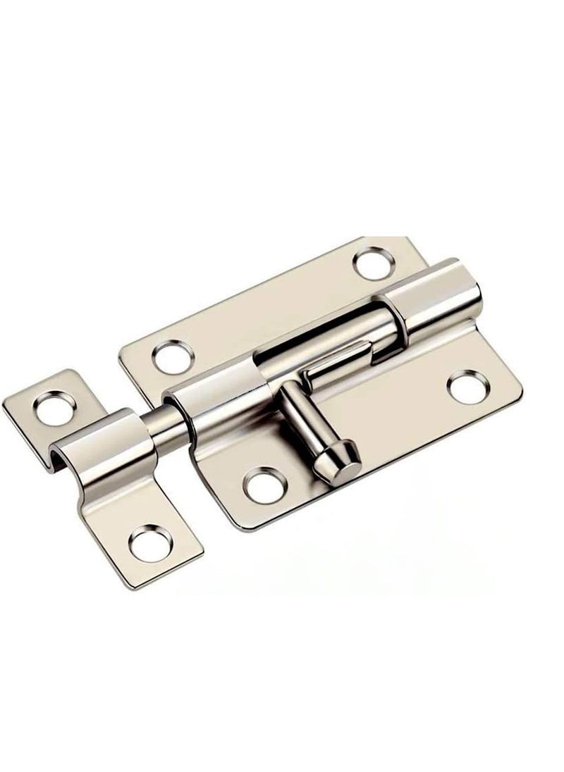 Generic Door Security Slide Latch Lock, Heavy Duty Solid Thicken Steel, Gate Barrel Bolt, Door Lock for More Security and Privacy  - Image 1
