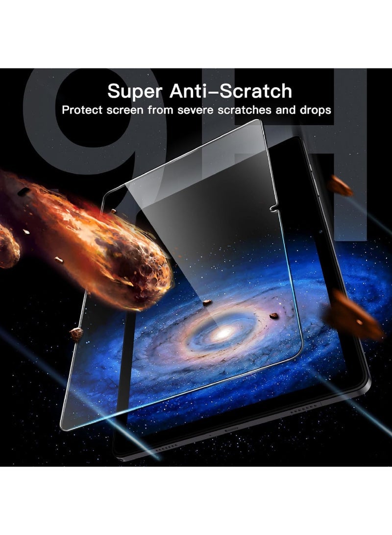 واقي شاشة لجهاز Samsung Galaxy Tab A9+ / A9 Plus مقاس 11 بوصة 2023 مع إطار سهل التركيب من الزجاج المقسى عالي الدقة شفاف 2-Pack - Image 4