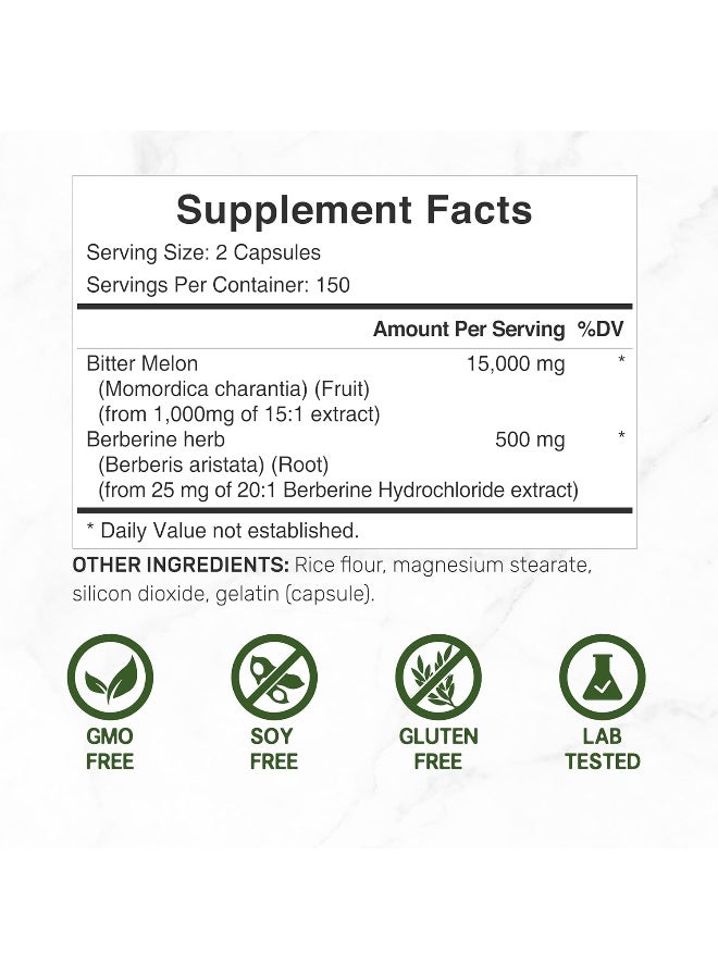 DEAL SUPPLEMENT Eagleshine Vitamins Bitter Melon 1500Mg, 200 Capsules - Image 2